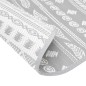 vidaXL Alfombra de exterior PP gris Ø120 cm vidaXL Alfombra de exterior PP gris Ø120 cm