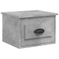 vidaXL Mesita de noche de pared 2 uds color gris hormigón 41,5x36x28cm vidaXL Mesita de noche de pared 2 uds color gris hormigón 41,5x36x28cm