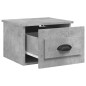vidaXL Mesita de noche de pared 2 uds color gris hormigón 41,5x36x28cm vidaXL Mesita de noche de pared 2 uds color gris hormigón 41,5x36x28cm
