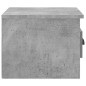 vidaXL Mesita de noche de pared 2 uds color gris hormigón 41,5x36x28cm vidaXL Mesita de noche de pared 2 uds color gris hormigón 41,5x36x28cm