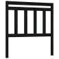 vidaXL Cabecero de cama madera maciza de pino negro 96x4x100 cm