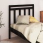 vidaXL Cabecero de cama madera maciza de pino negro 96x4x100 cm