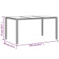 vidaXL Set de comedor jardín 7 pzas con cojines ratán PE acacia beige vidaXL Set de comedor jardín 7 pzas con cojines ratán PE acacia beige