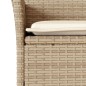 vidaXL Set de comedor jardín 9 pzas con cojines ratán PE acacia beige vidaXL Set de comedor jardín 9 pzas con cojines ratán PE acacia beige