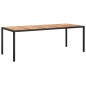 vidaXL Set comedor jardín 11 pzas cojines ratán sintético acacia negro vidaXL Set comedor jardín 11 pzas cojines ratán sintético acacia negro