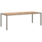 vidaXL Set comedor jardín 11 pzas cojines ratán sintético acacia gris vidaXL Set comedor jardín 11 pzas cojines ratán sintético acacia gris