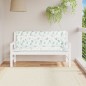 vidaXL Cojines banco jardín 2 uds tela estampado de hojas 150x50x7 cm vidaXL Cojines banco jardín 2 uds tela estampado de hojas 150x50x7 cm
