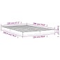 vidaXL Estructura de cama madera maciza de pino blanco 120x190 cm