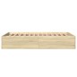 vidaXL Estructura de cama madera de ingeniería roble Sonoma 120x200 cm vidaXL Estructura de cama madera de ingeniería roble Sonoma 120x200 cm