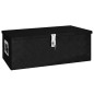 vidaXL Caja de almacenaje de aluminio negro 80x39x30 cm vidaXL Caja de almacenaje de aluminio negro 80x39x30 cm