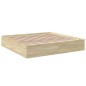 vidaXL Estructura de cama madera de ingeniería roble Sonoma 180x200 cm
