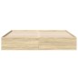 vidaXL Estructura de cama madera de ingeniería roble Sonoma 180x200 cm