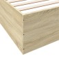 vidaXL Estructura de cama madera de ingeniería roble Sonoma 180x200 cm