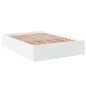 vidaXL Estructura de cama madera de ingeniería blanca 120x200 cm