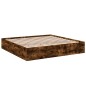 vidaXL Estructura de cama madera de ingeniería roble ahumado 180x200cm vidaXL Estructura de cama madera de ingeniería roble ahumado 180x200cm