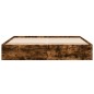 vidaXL Estructura de cama madera de ingeniería roble ahumado 180x200cm vidaXL Estructura de cama madera de ingeniería roble ahumado 180x200cm