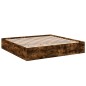 vidaXL Estructura de cama madera de ingeniería roble ahumado 180x200cm vidaXL Estructura de cama madera de ingeniería roble ahumado 180x200cm
