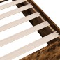 vidaXL Estructura de cama madera de ingeniería roble ahumado 180x200cm vidaXL Estructura de cama madera de ingeniería roble ahumado 180x200cm