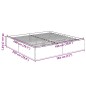 vidaXL Estructura de cama madera de ingeniería roble ahumado 180x200cm vidaXL Estructura de cama madera de ingeniería roble ahumado 180x200cm