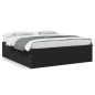 vidaXL Estructura de cama madera de ingeniería negra 180x200 cm