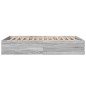 vidaXL Estructura de cama madera de ingeniería gris Sonoma 135x190 cm vidaXL Estructura de cama madera de ingeniería gris Sonoma 135x190 cm