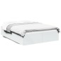 vidaXL Estructura de cama madera de ingeniería blanca 135x190 cm vidaXL Estructura de cama madera de ingeniería blanca 135x190 cm