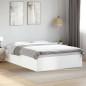 vidaXL Estructura de cama madera de ingeniería blanca 135x190 cm vidaXL Estructura de cama madera de ingeniería blanca 135x190 cm