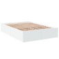 vidaXL Estructura de cama madera de ingeniería blanca 135x190 cm vidaXL Estructura de cama madera de ingeniería blanca 135x190 cm