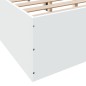 vidaXL Estructura de cama madera de ingeniería blanca 135x190 cm vidaXL Estructura de cama madera de ingeniería blanca 135x190 cm