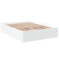 vidaXL Estructura de cama madera de ingeniería blanca 140x190 cm vidaXL Estructura de cama madera de ingeniería blanca 140x190 cm