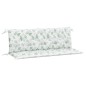 vidaXL Cojines banco jardín 2 uds tela estampado de hojas 150x50x7 cm vidaXL Cojines banco jardín 2 uds tela estampado de hojas 150x50x7 cm