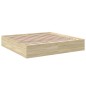 vidaXL Estructura de cama madera de ingeniería roble Sonoma 200x200 cm