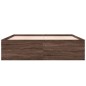 vidaXL Estructura de cama madera de ingeniería marrón roble 180x200 cm vidaXL Estructura de cama madera de ingeniería marrón roble 180x200 cm