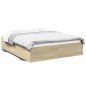 vidaXL Estructura de cama madera de ingeniería roble Sonoma 160x200 cm vidaXL Estructura de cama madera de ingeniería roble Sonoma 160x200 cm