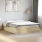 vidaXL Estructura de cama madera de ingeniería roble Sonoma 160x200 cm vidaXL Estructura de cama madera de ingeniería roble Sonoma 160x200 cm