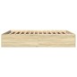 vidaXL Estructura de cama madera de ingeniería roble Sonoma 160x200 cm vidaXL Estructura de cama madera de ingeniería roble Sonoma 160x200 cm