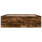 vidaXL Estructura de cama madera de ingeniería roble ahumado 150x200cm vidaXL Estructura de cama madera de ingeniería roble ahumado 150x200cm