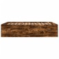vidaXL Estructura de cama madera de ingeniería roble ahumado 150x200cm vidaXL Estructura de cama madera de ingeniería roble ahumado 150x200cm