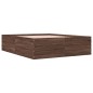 vidaXL Estructura de cama madera de ingeniería marrón roble 150x200 cm vidaXL Estructura de cama madera de ingeniería marrón roble 150x200 cm