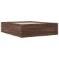 vidaXL Estructura de cama madera de ingeniería marrón roble 150x200 cm vidaXL Estructura de cama madera de ingeniería marrón roble 150x200 cm