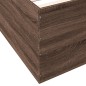 vidaXL Estructura de cama madera de ingeniería marrón roble 140x200 cm