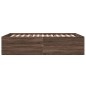 vidaXL Estructura de cama madera de ingeniería marrón roble 140x190 cm vidaXL Estructura de cama madera de ingeniería marrón roble 140x190 cm