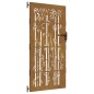 vidaXL Puerta de jardín acero corten diseño bambú 85x175 cm vidaXL Puerta de jardín acero corten diseño bambú 85x175 cm