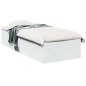 vidaXL Estructura de cama madera de ingeniería blanca 90x190 cm vidaXL Estructura de cama madera de ingeniería blanca 90x190 cm