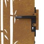 vidaXL Puerta de jardín acero corten diseño bambú 85x175 cm vidaXL Puerta de jardín acero corten diseño bambú 85x175 cm