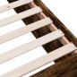 vidaXL Estructura de cama madera de ingeniería roble ahumado 90x190 cm vidaXL Estructura de cama madera de ingeniería roble ahumado 90x190 cm