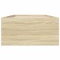 vidaXL Estructura de cama madera de ingeniería roble Sonoma 75x190 cm