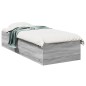 vidaXL Estructura de cama madera de ingeniería gris Sonoma 100x200 cm vidaXL Estructura de cama madera de ingeniería gris Sonoma 100x200 cm