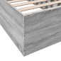 vidaXL Estructura de cama madera de ingeniería gris Sonoma 100x200 cm vidaXL Estructura de cama madera de ingeniería gris Sonoma 100x200 cm