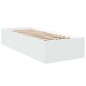 vidaXL Estructura de cama madera de ingeniería blanca 100x200 cm vidaXL Estructura de cama madera de ingeniería blanca 100x200 cm